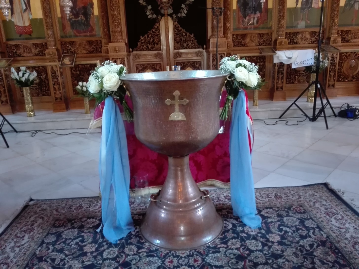 Στολισμός βάπτισης για αγόρι με θέμα Λούνα Παρκ.