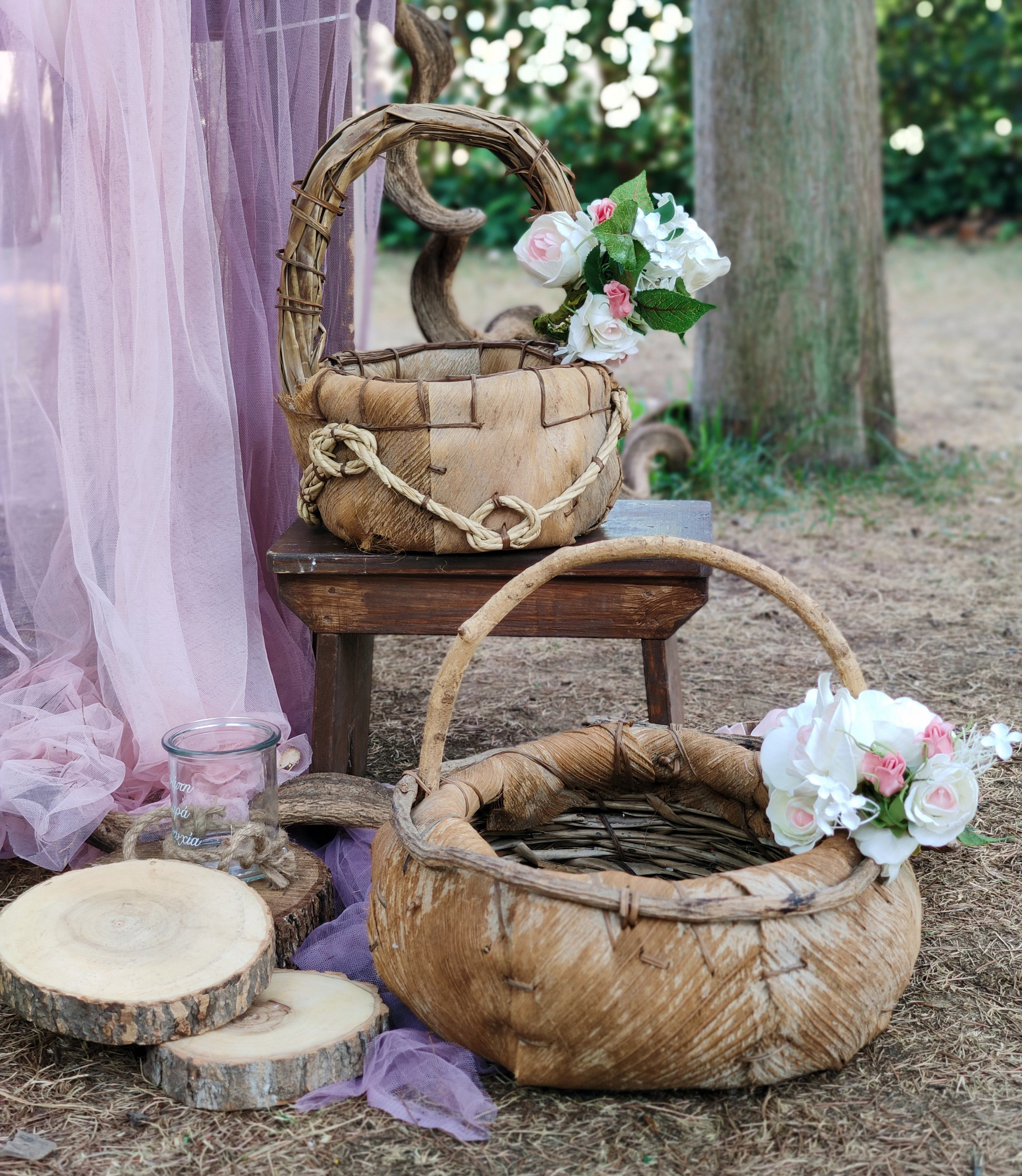 Στολισμός βάπτισης boho για κορίτσι.