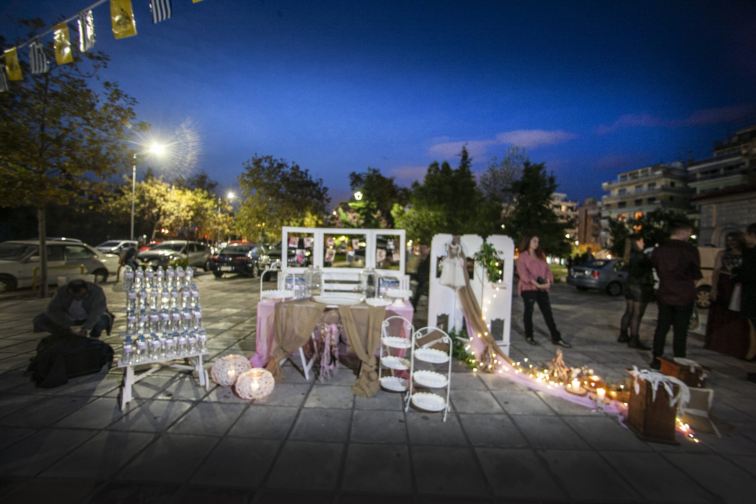 Στολισμός βάπτισης για κορίτσι με θέμα ονειροπαγίδα.