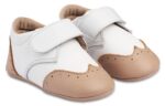 Δίχρωμο  Brogues Μονή Μπαρέτα Χρατς MI1117 Λευκό Μπεζ