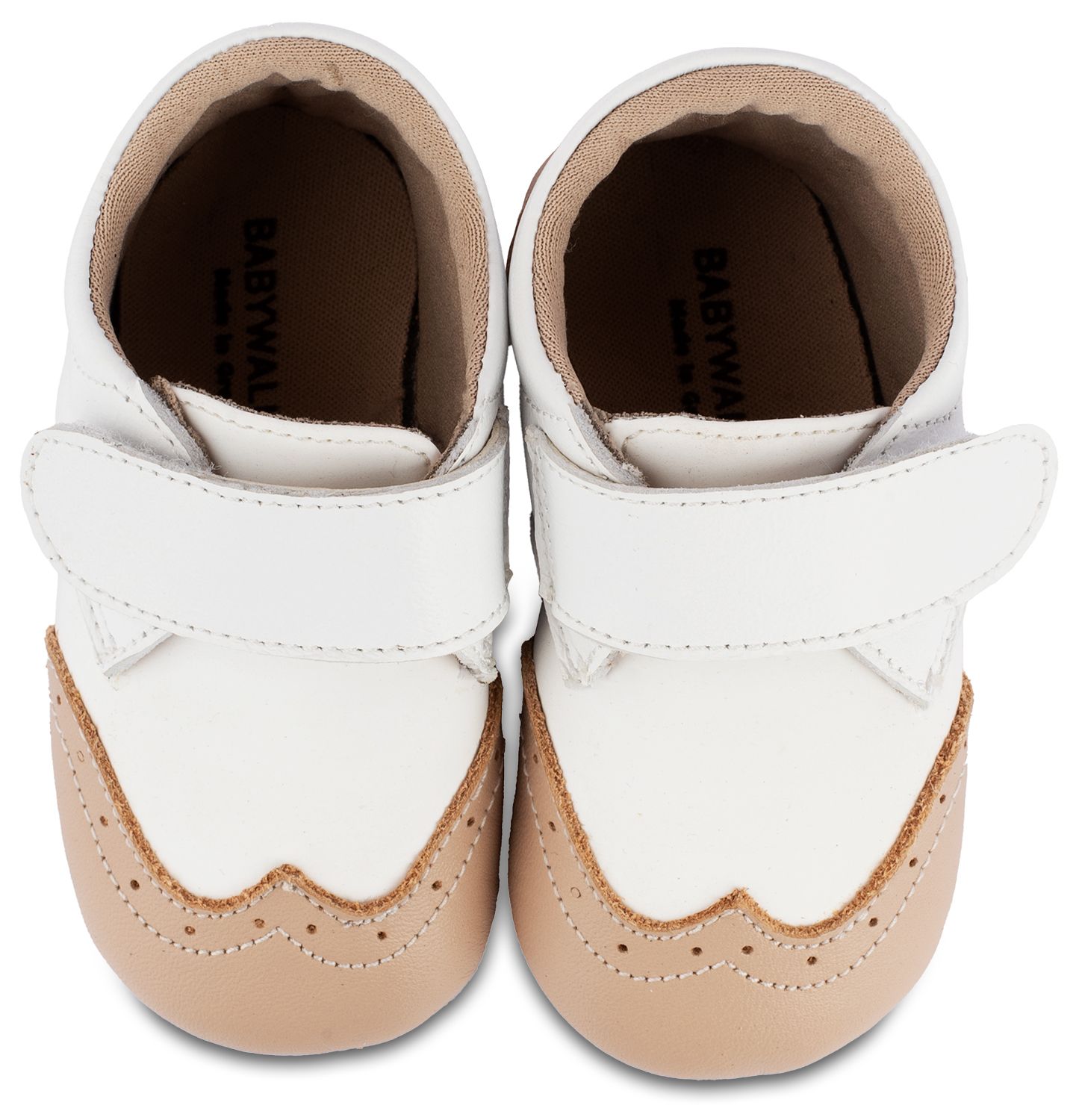 Δίχρωμο Brogues Μονή Μπαρέτα Χρατς MI1117 Λευκό Μπεζ
