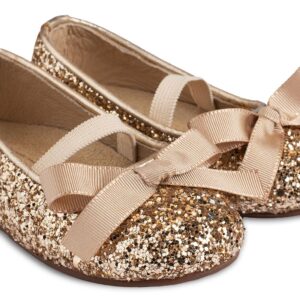 Γοβάκι Glitter με Φιογκάκι EXC5581 Χρυσό