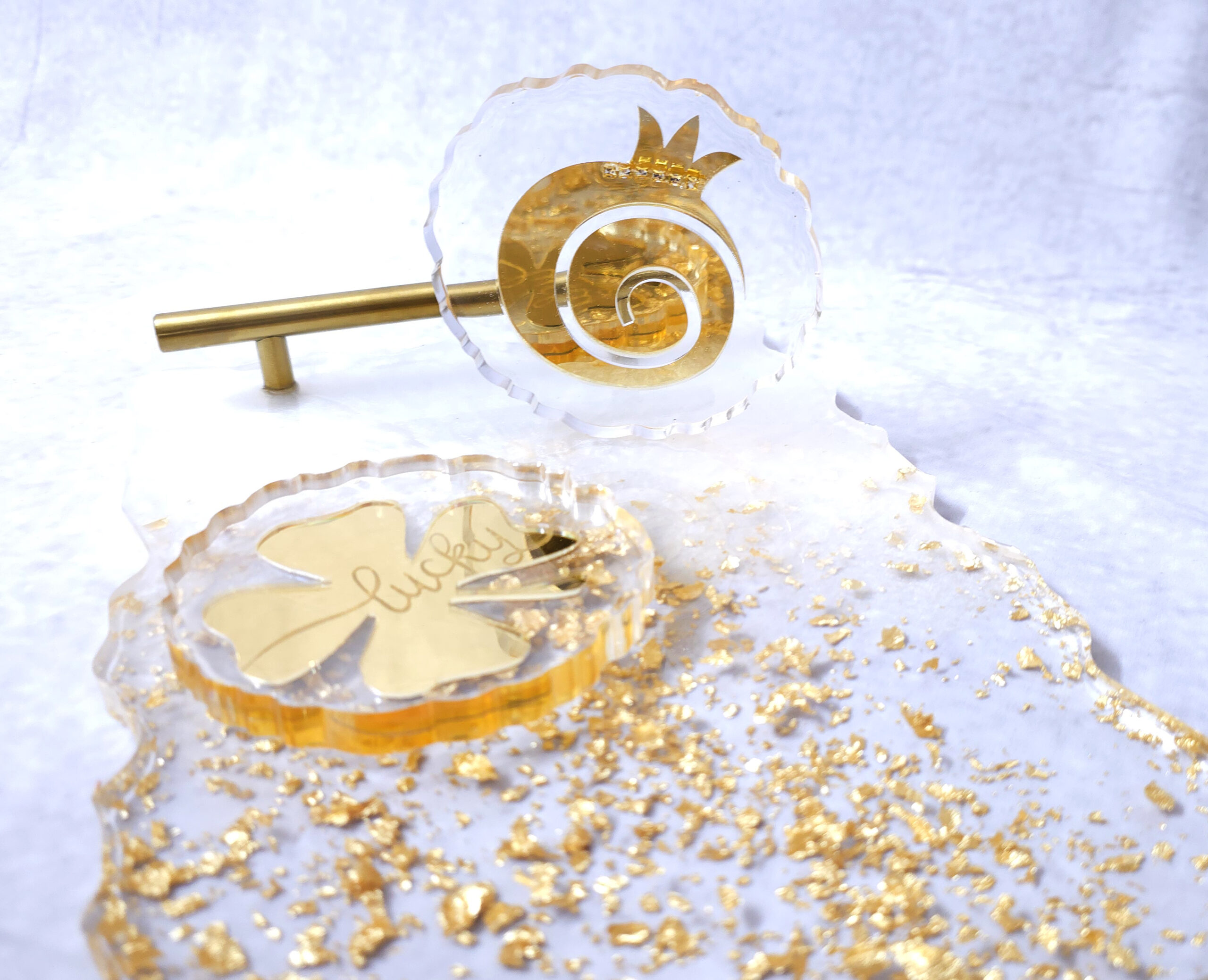 Σουβερ Ρητίνης Ρόδι με Plexiglass