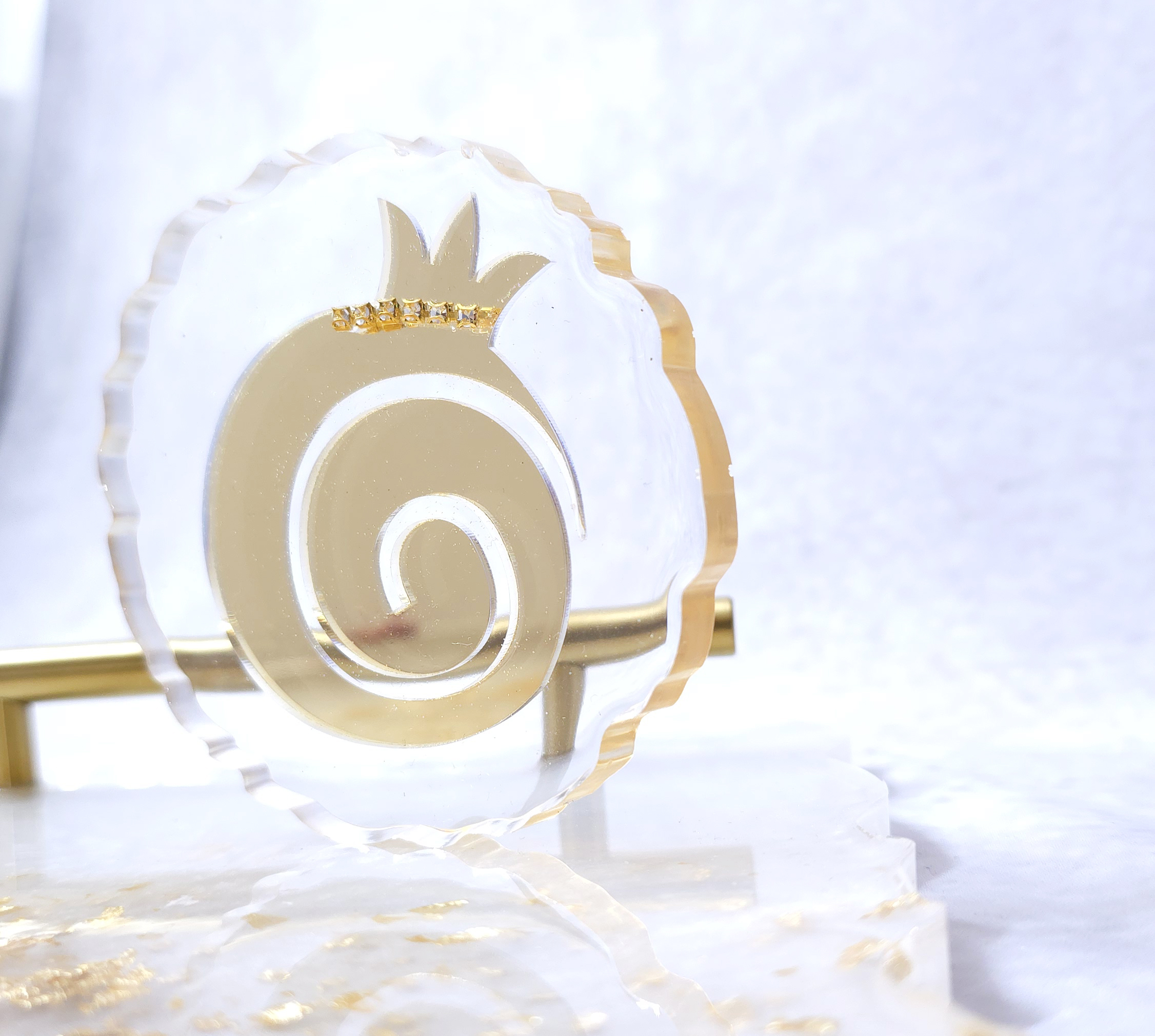 Σουβερ Ρητίνης Ρόδι με Plexiglass